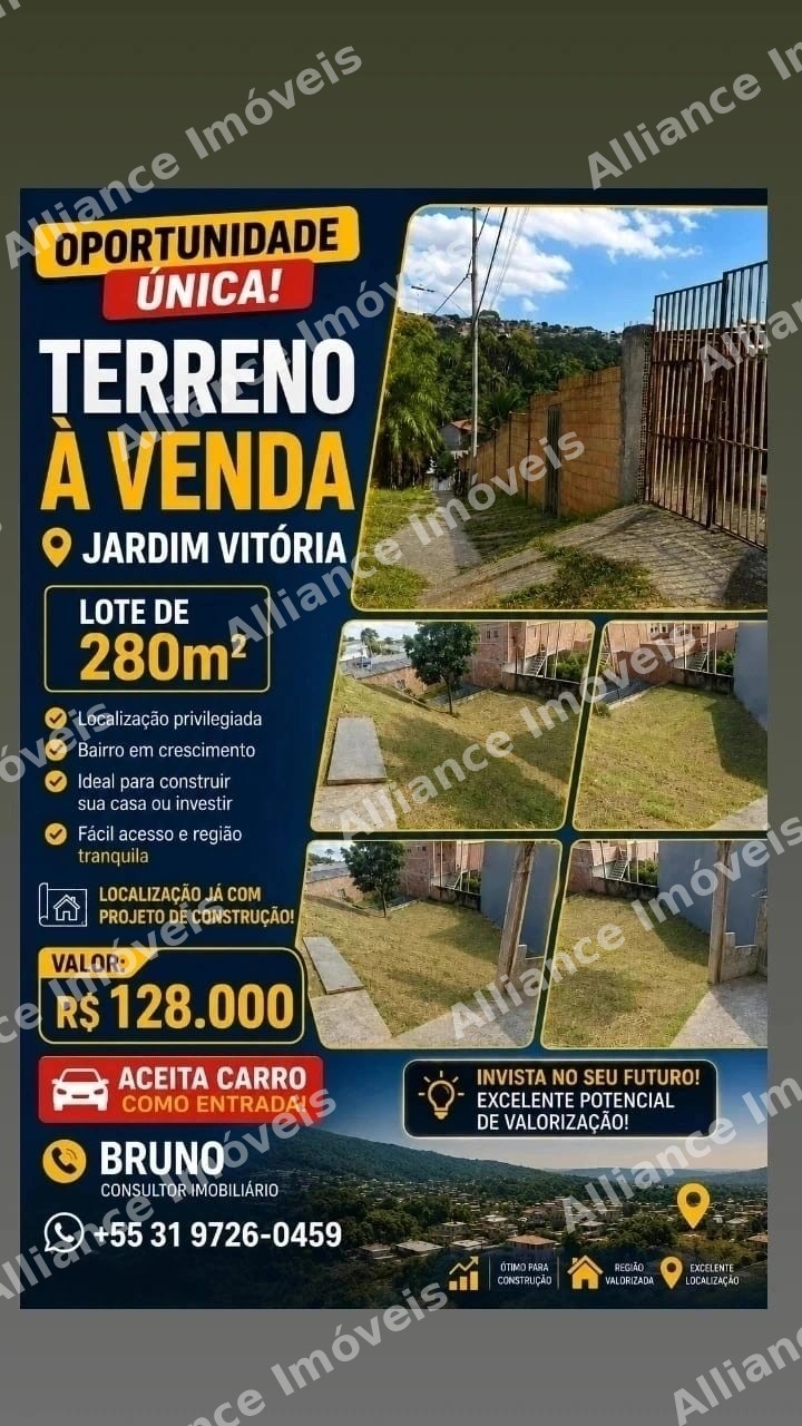 TERRENO À VENDA  320 m² JARDIM VITÓRIA  BELO HORIZONTE MG    🚨 OPORTUNIDADE ÚNICA!