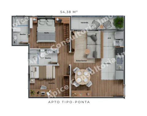 Apartamentos de 2 Quartos com Suíte, Varanda e Lazer Completo em Contagem/MG