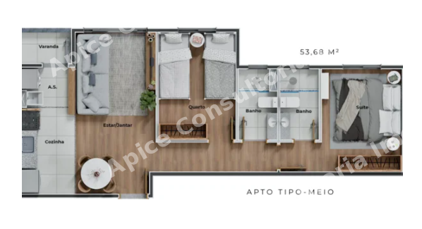 Apartamentos de 2 Quartos com Suíte, Varanda e Lazer Completo em Contagem/MG