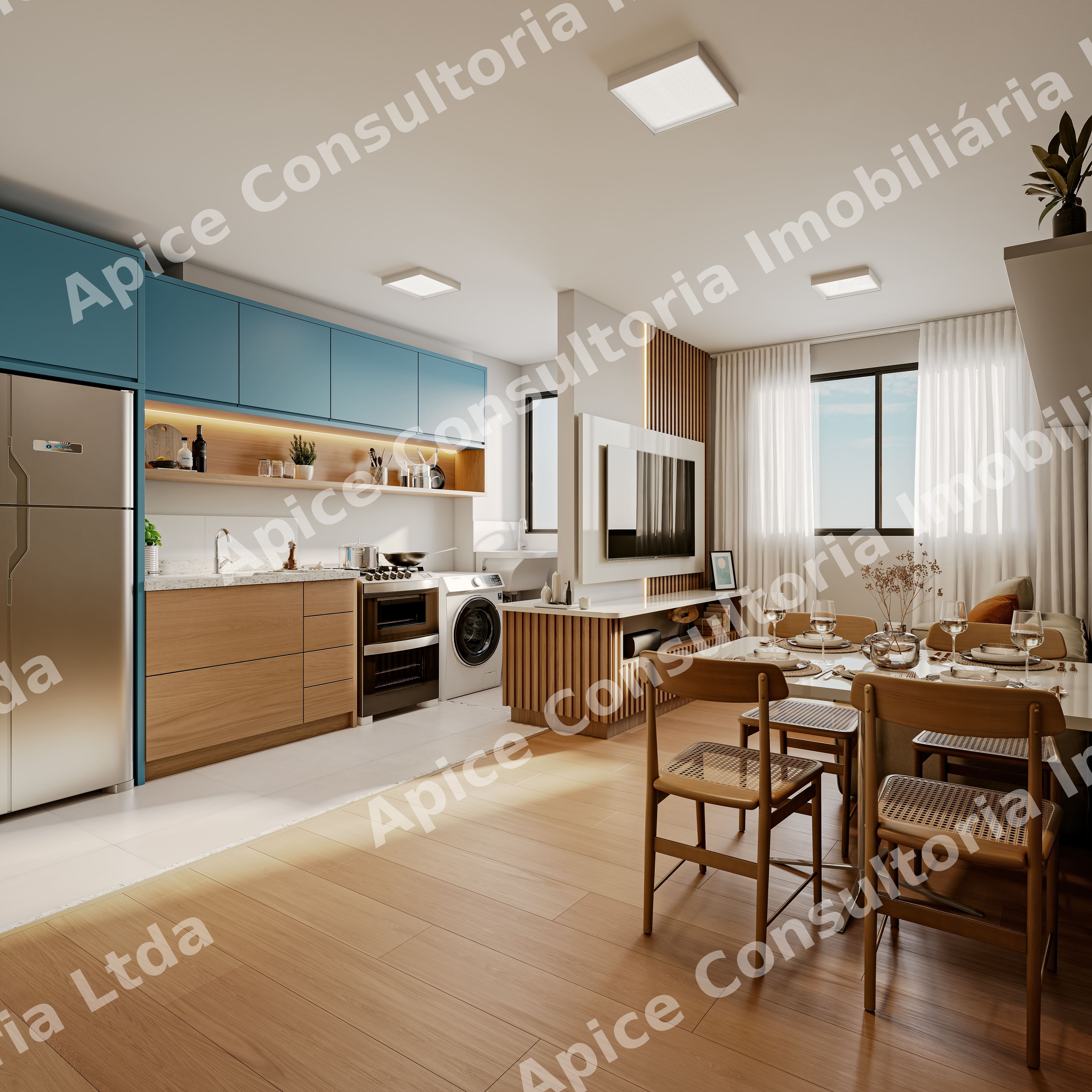 Apartamentos de 2 Quartos com lazer completo e Elevador
