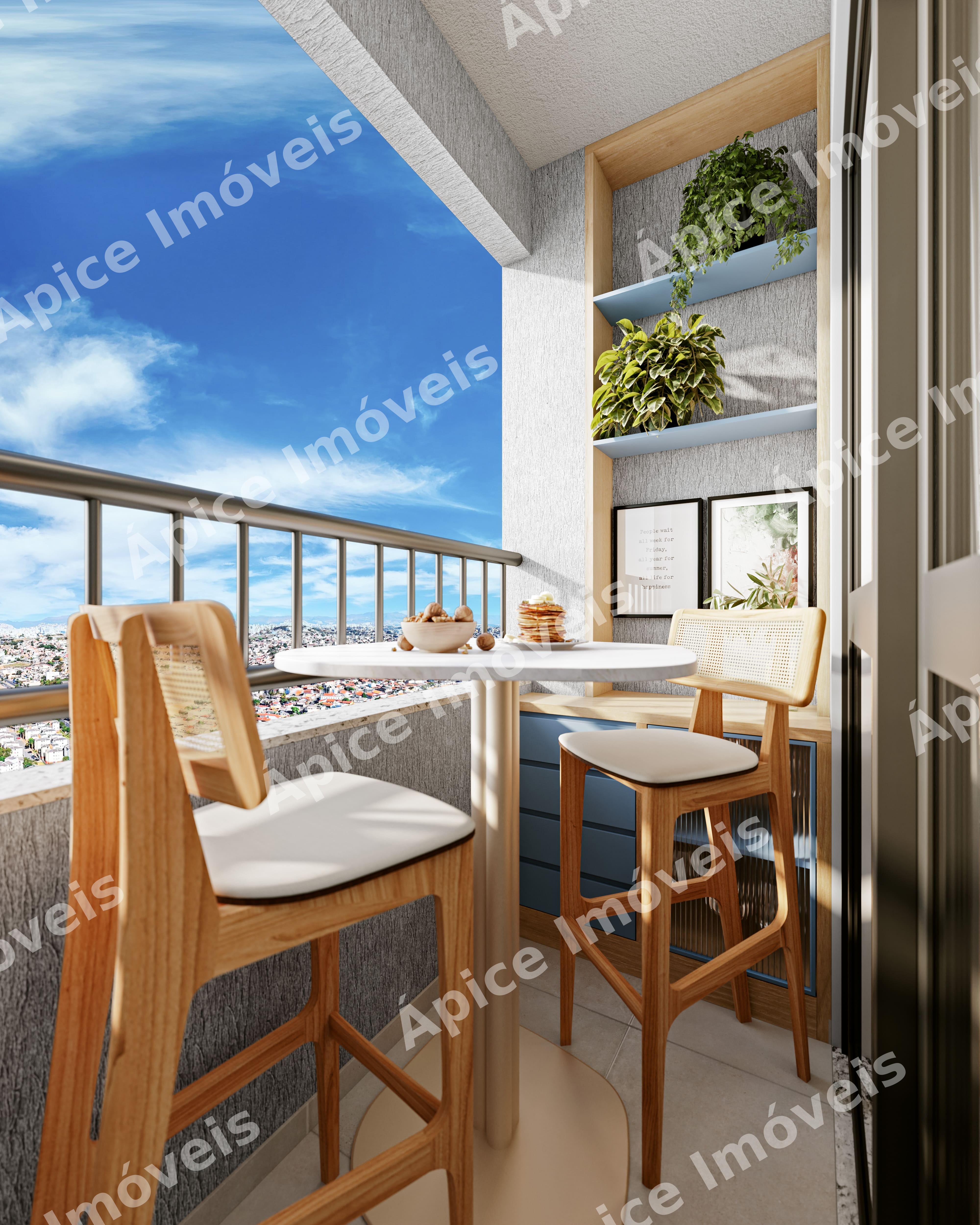 Apartamento de 2 quartos com varanda no Alípio de Melo