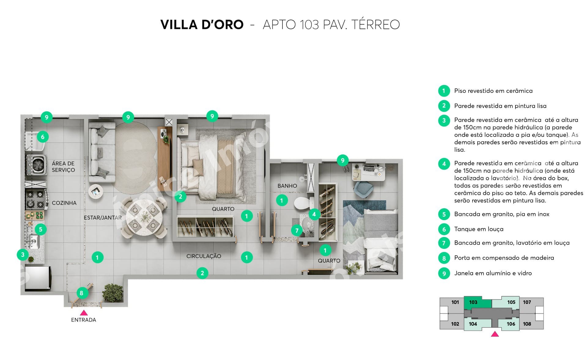 Apartamento de 2 quartos com varanda no Alípio de Melo