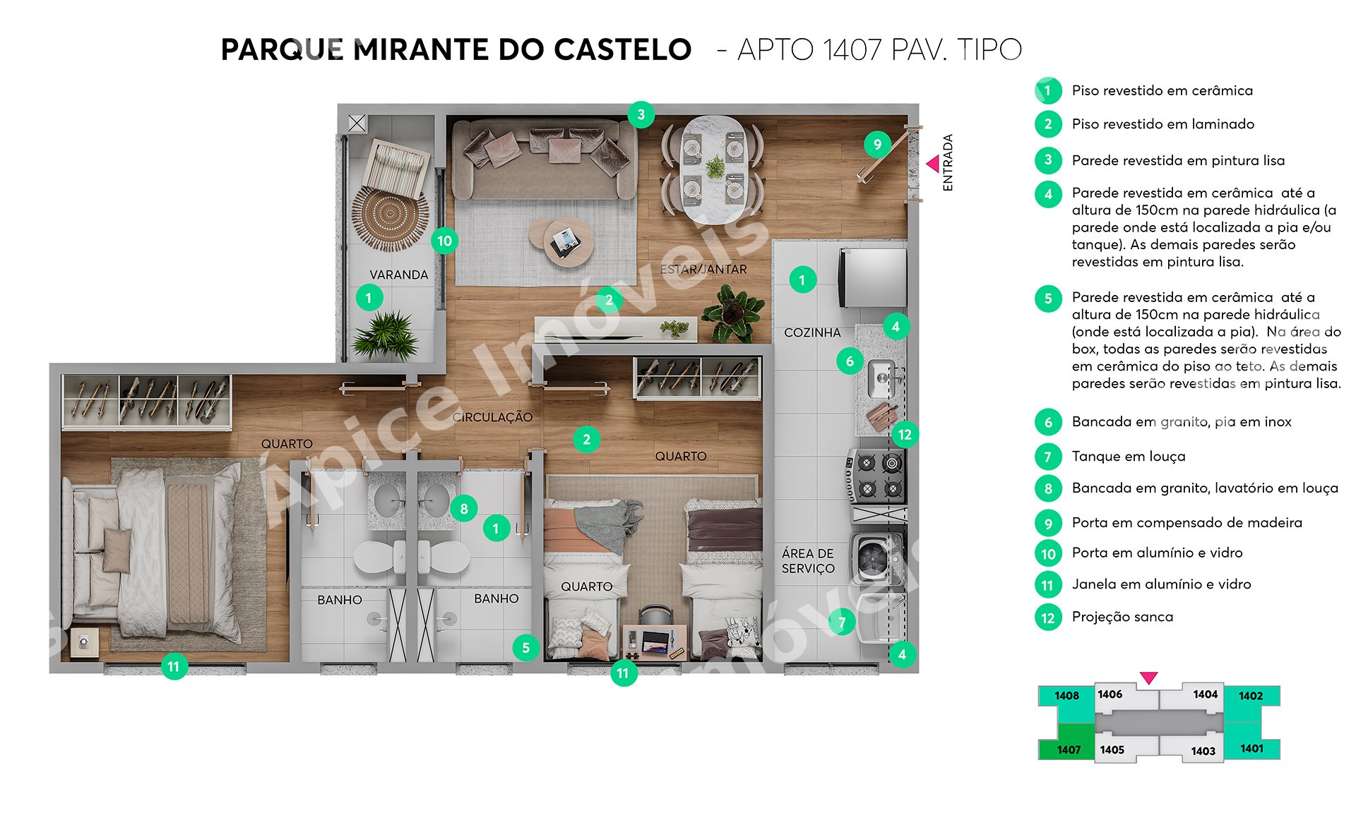 Apartamento na Região do Castelo em Belo Horizonte